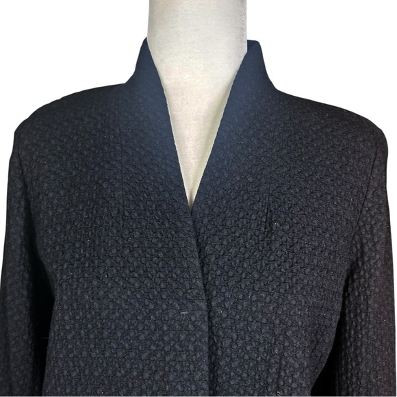 Eileen Fisher Knit Long Cardigan Med Oversized Minimalist Essential Textured - Picture 7 of 14